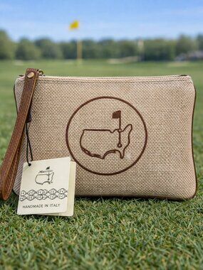 2026 Masters at Augusta National Woven Soft Straw Wristlet Made in Italy